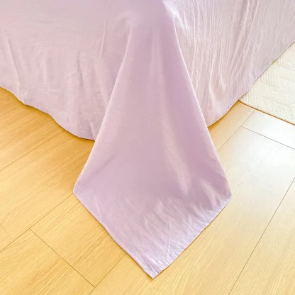 Soft Purple Striped Duvet Cover - Image 7