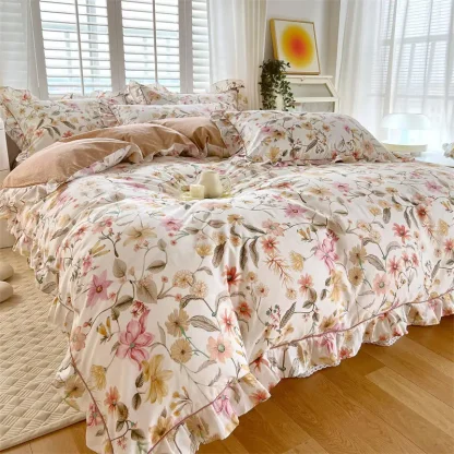 Floral Print Stripe Duvet Covers - Image 7