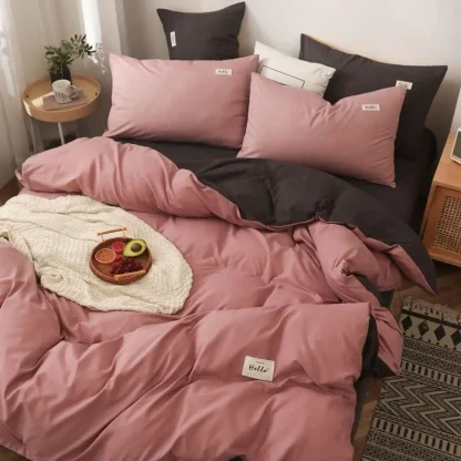 Double Sided Color Duvet Cover